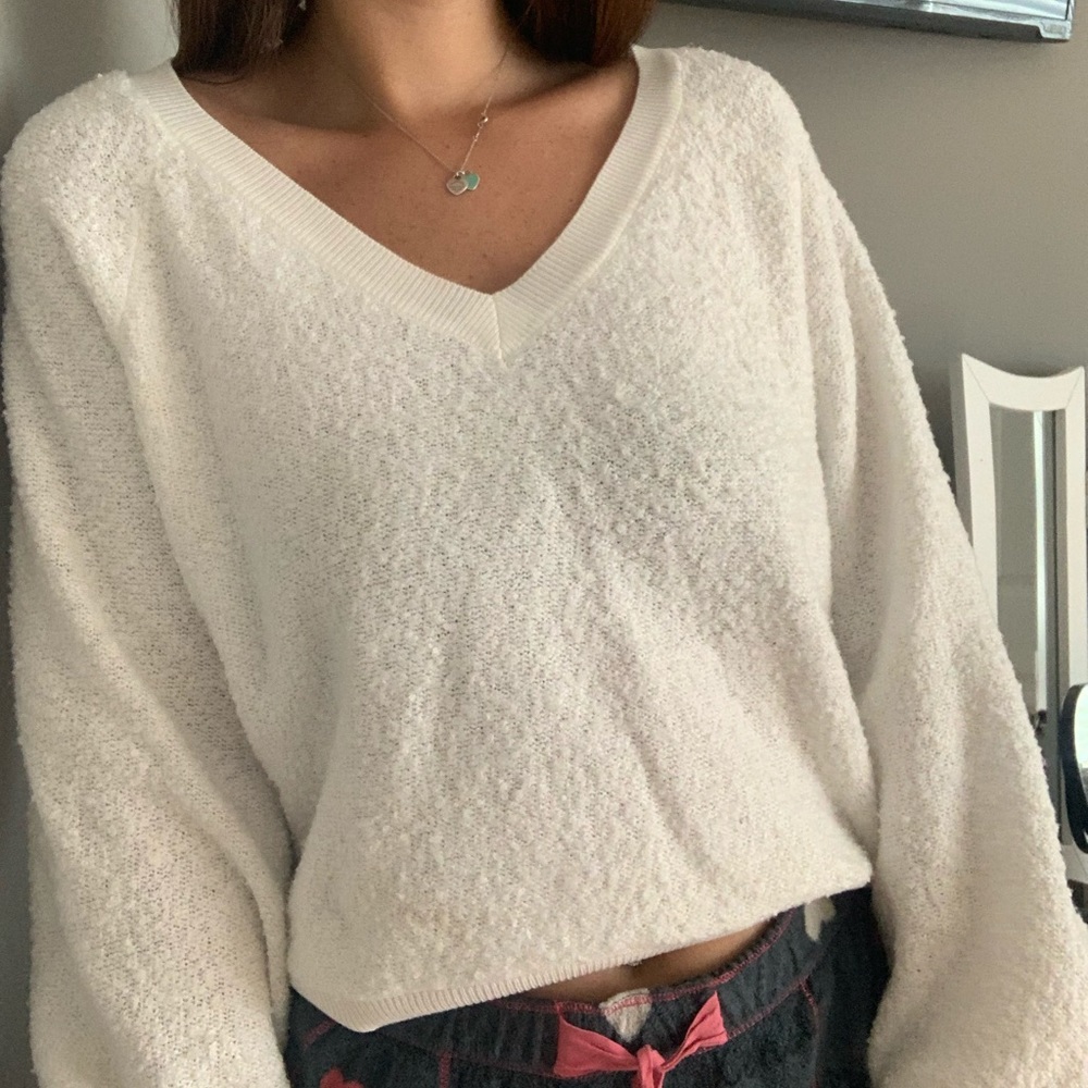 White Cozy Sweater